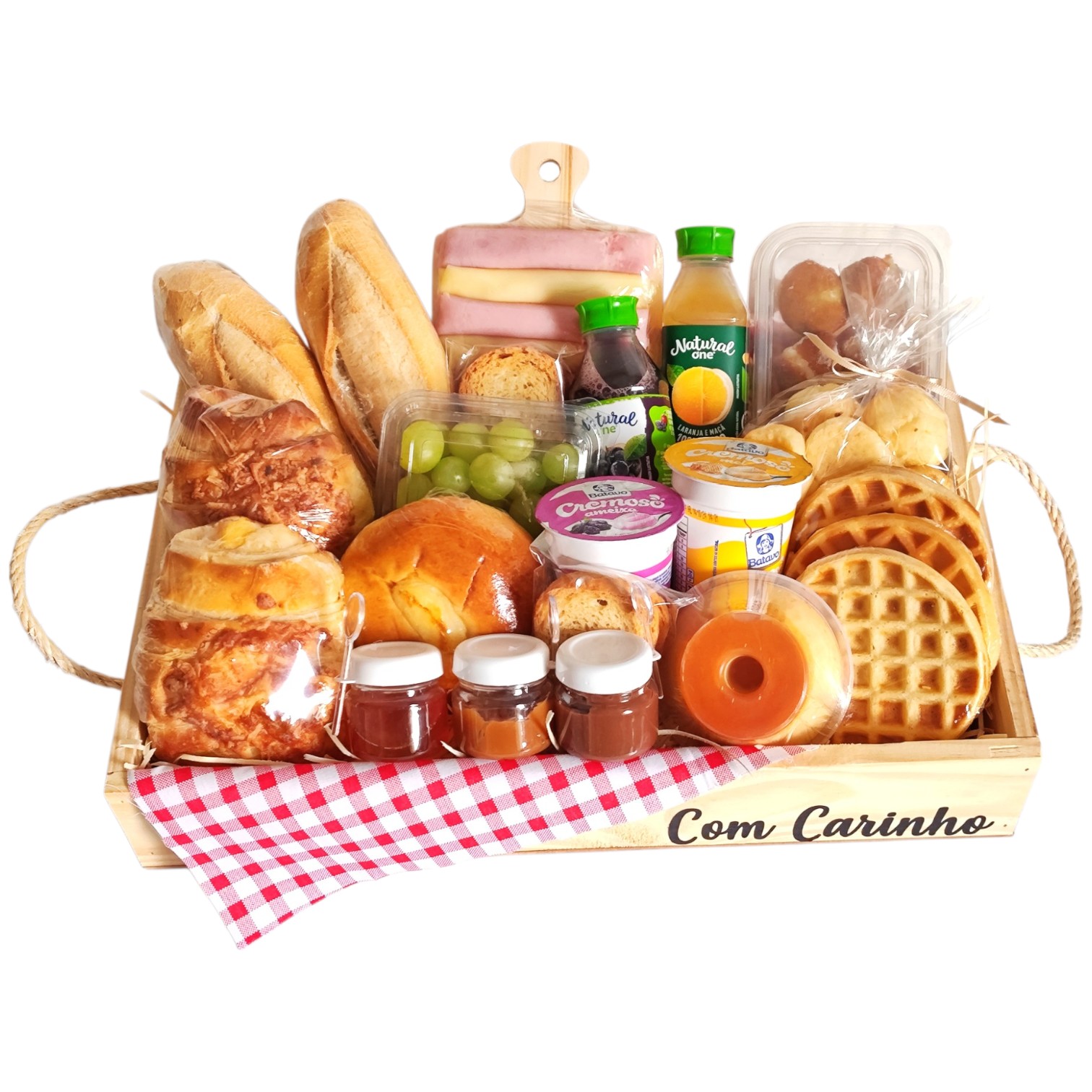Cesta de caf da manh premium
