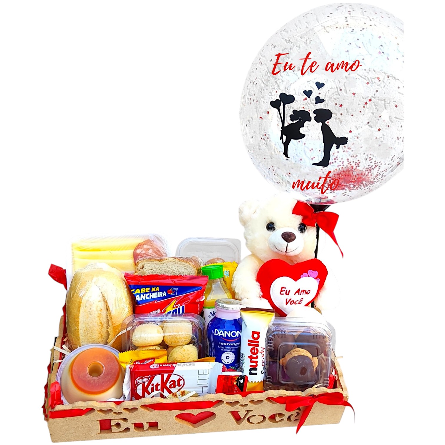 Cesta de aniversrio doce encanto - com urso