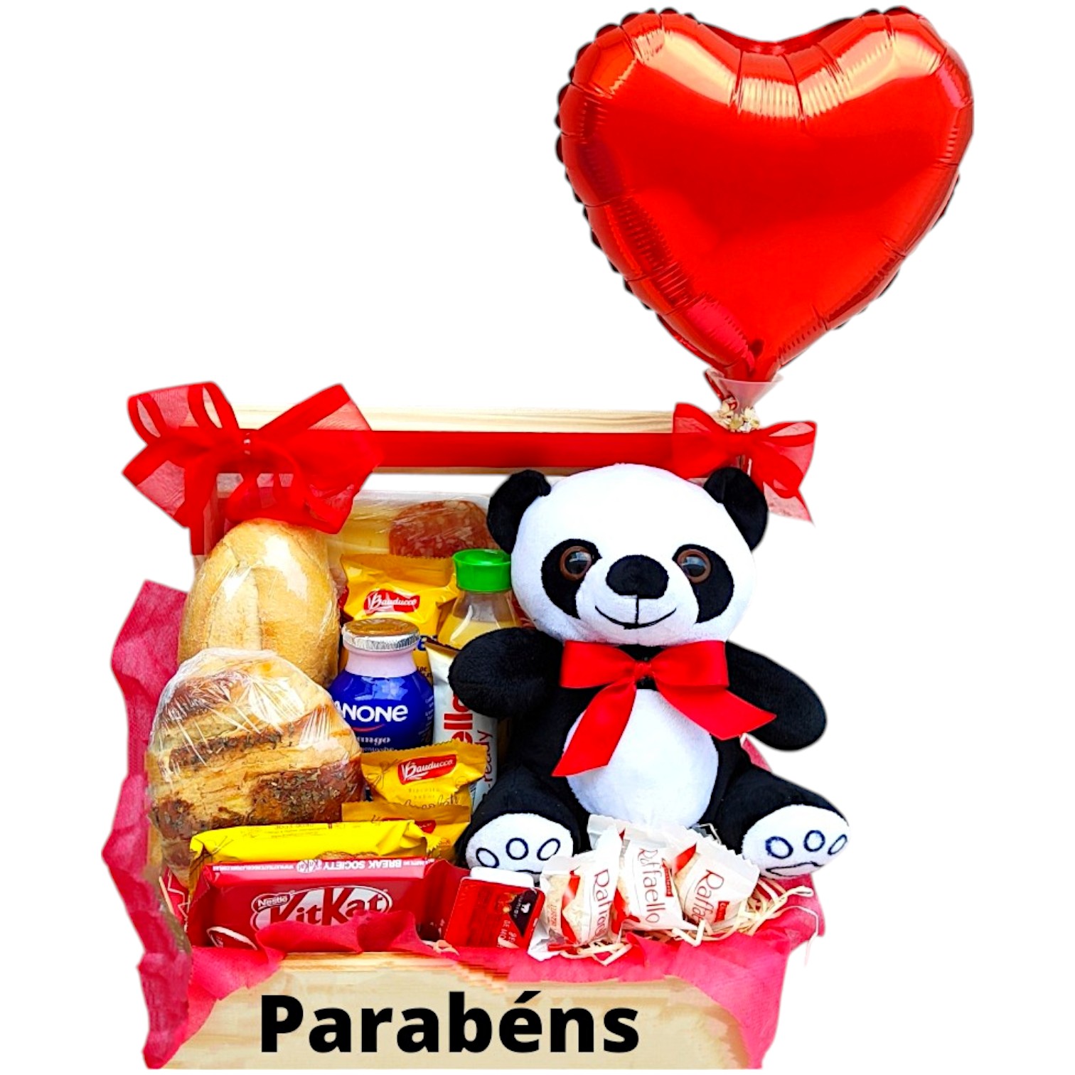 Cesta de caf da manh - Panda