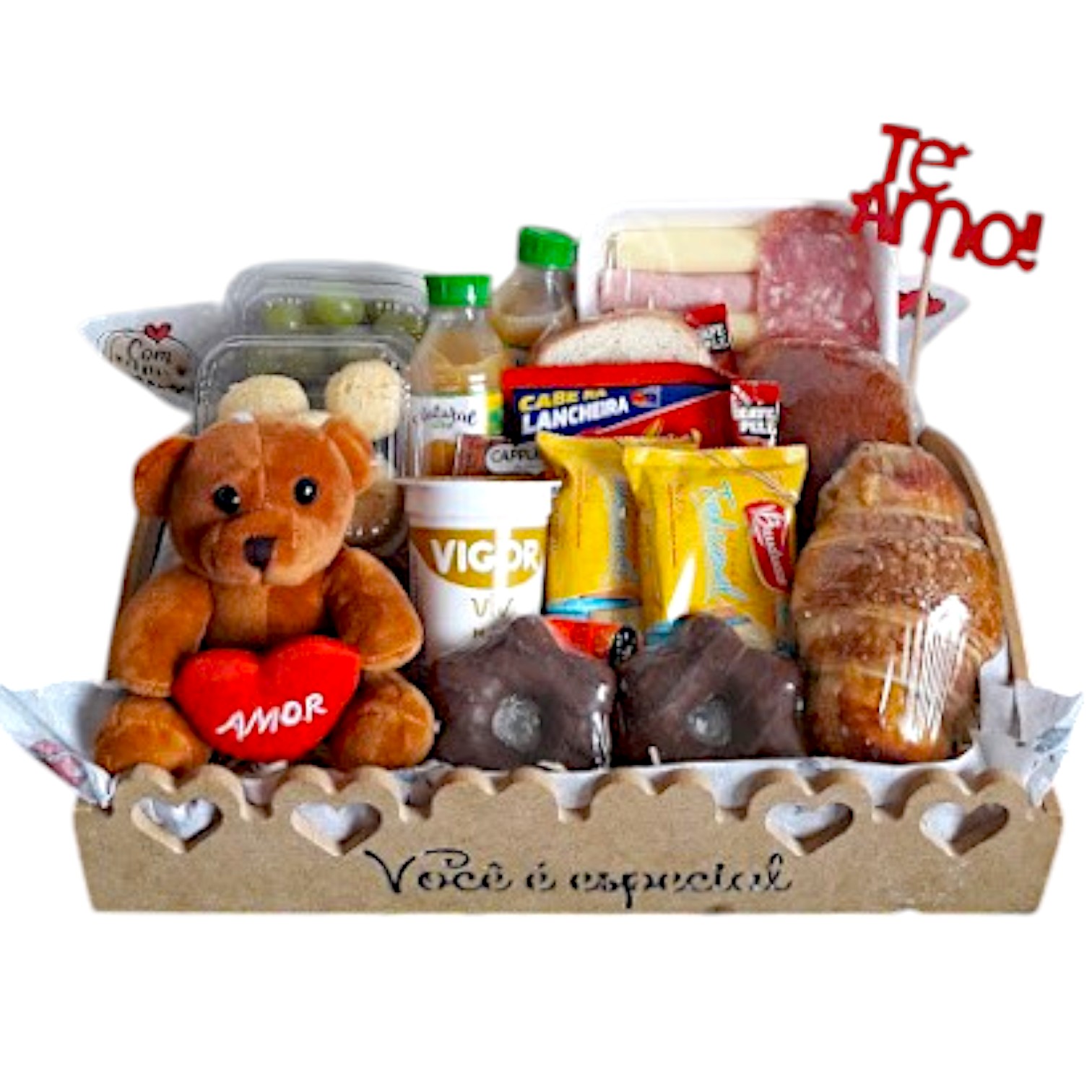 CESTA DE CAF DA MANH AMOR QUE CONTAGIA