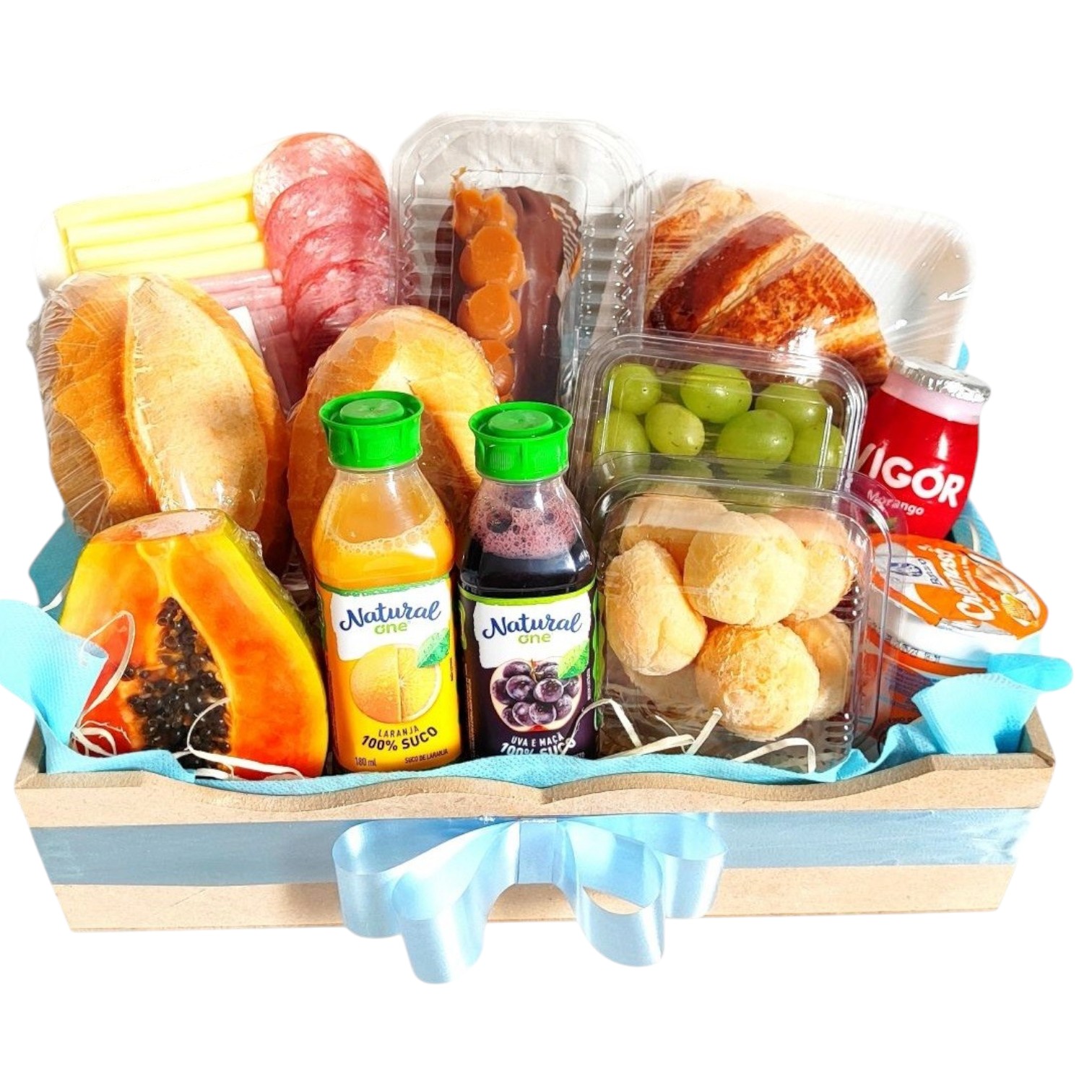 Cesta de caf da manh data especial