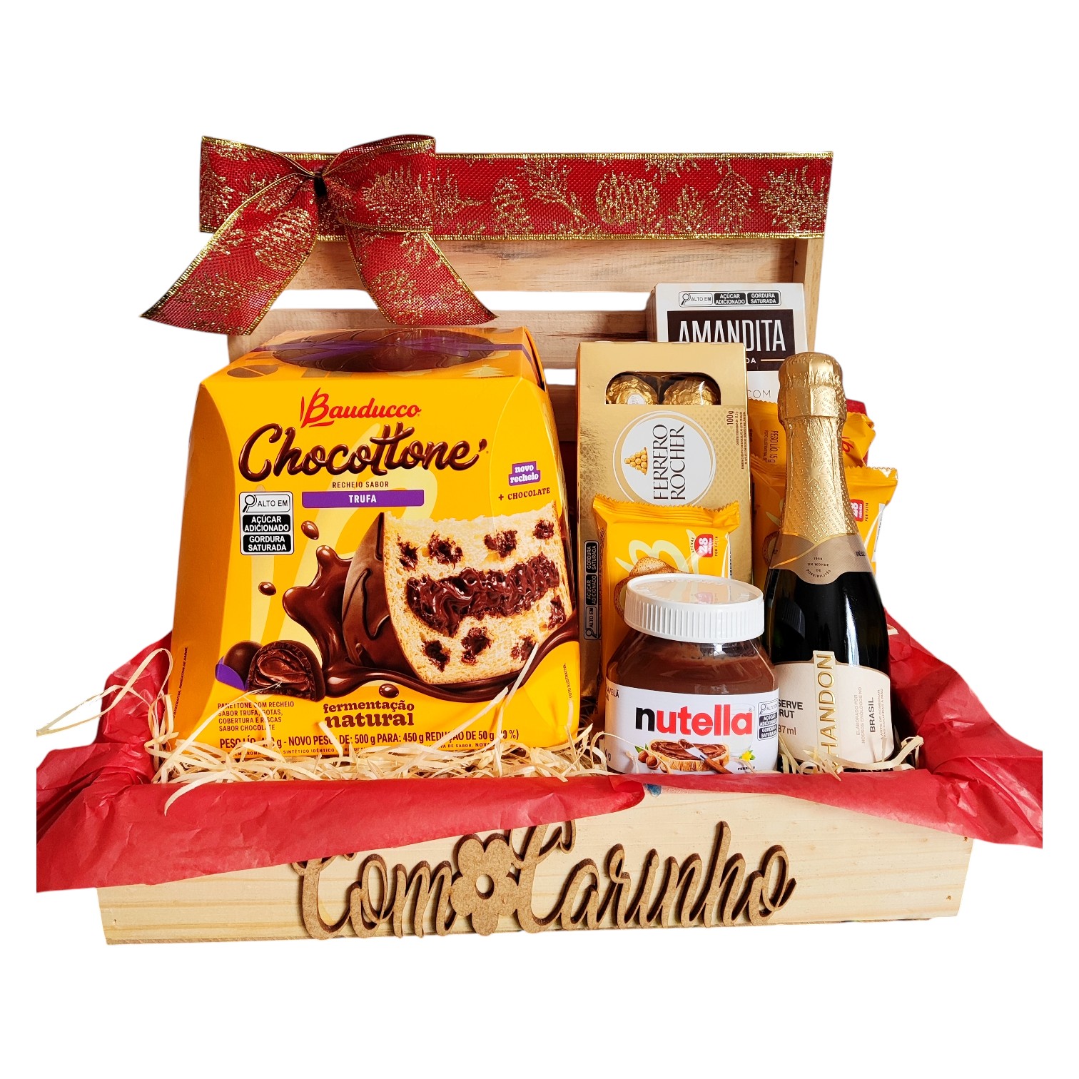 Cesta de natal - Com carinho