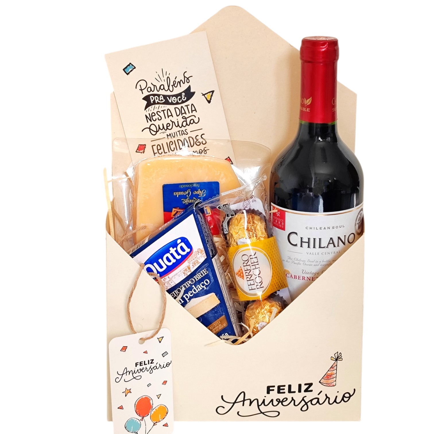 Mimo de queijos e vinho