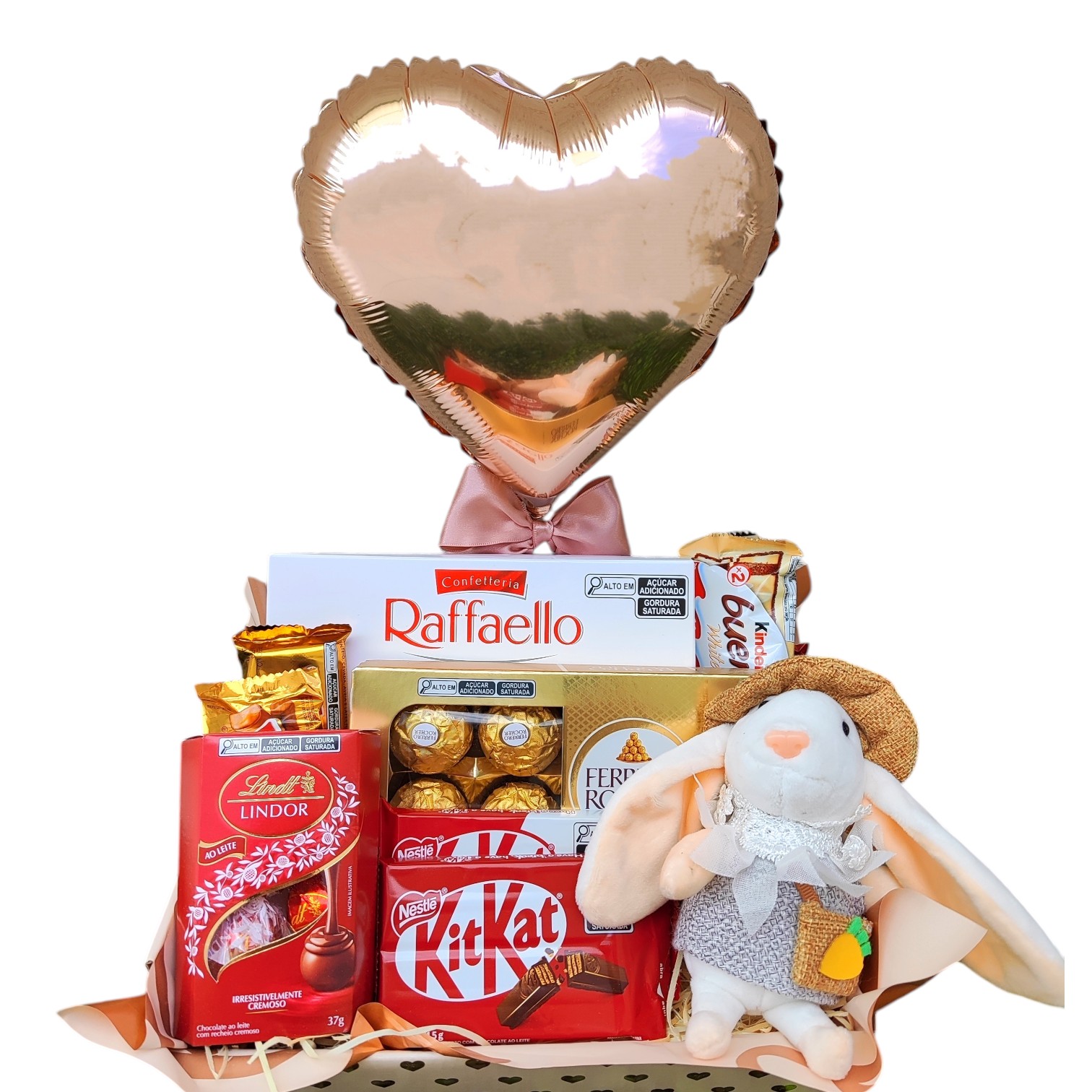 Cesta de chocolate - Doce presente para ela