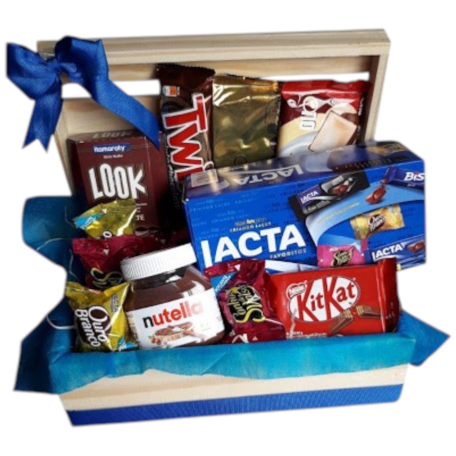 Cesta de Chocolate Doce Sucesso de Chocolate