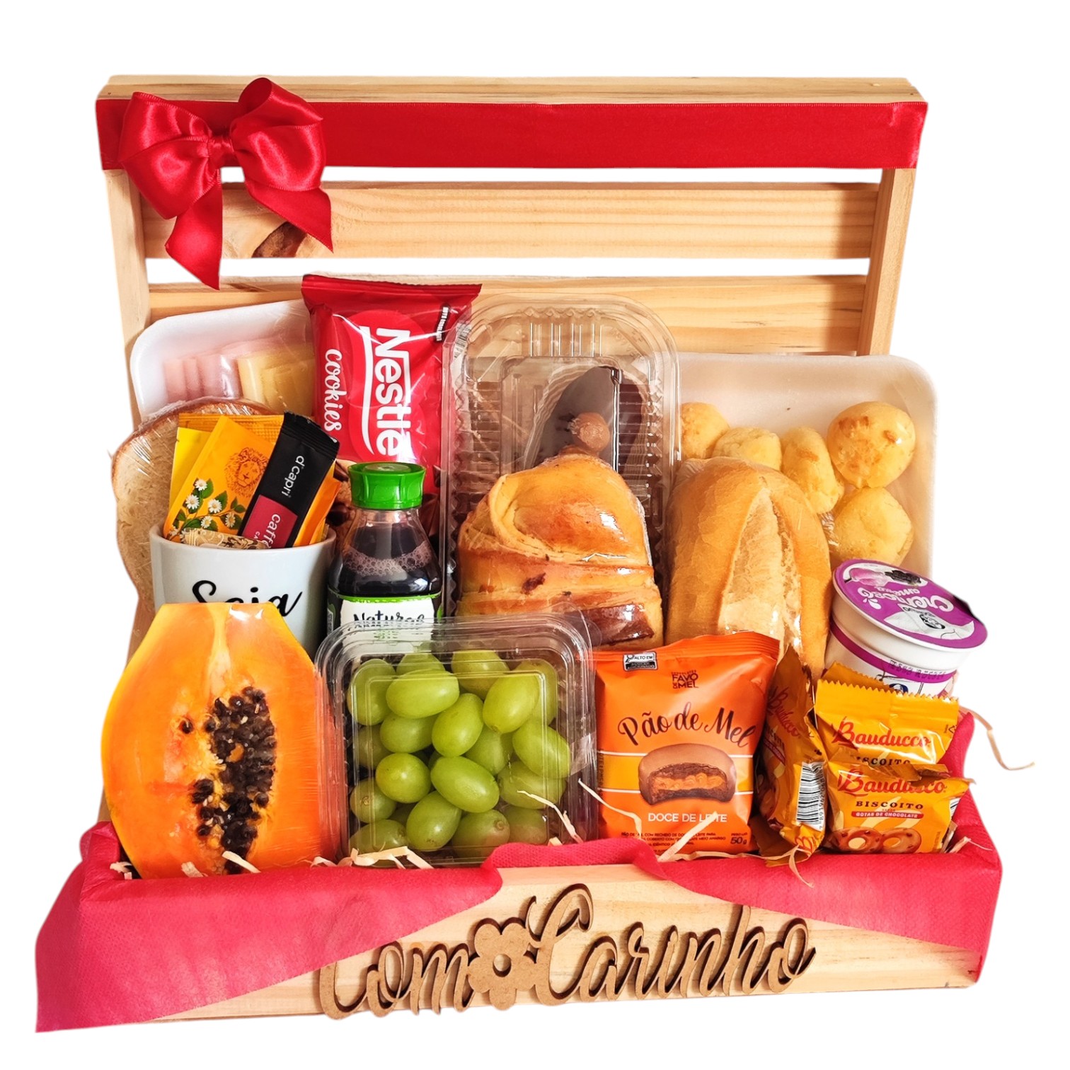 Cesta De Caf Da Manh Dia Feliz