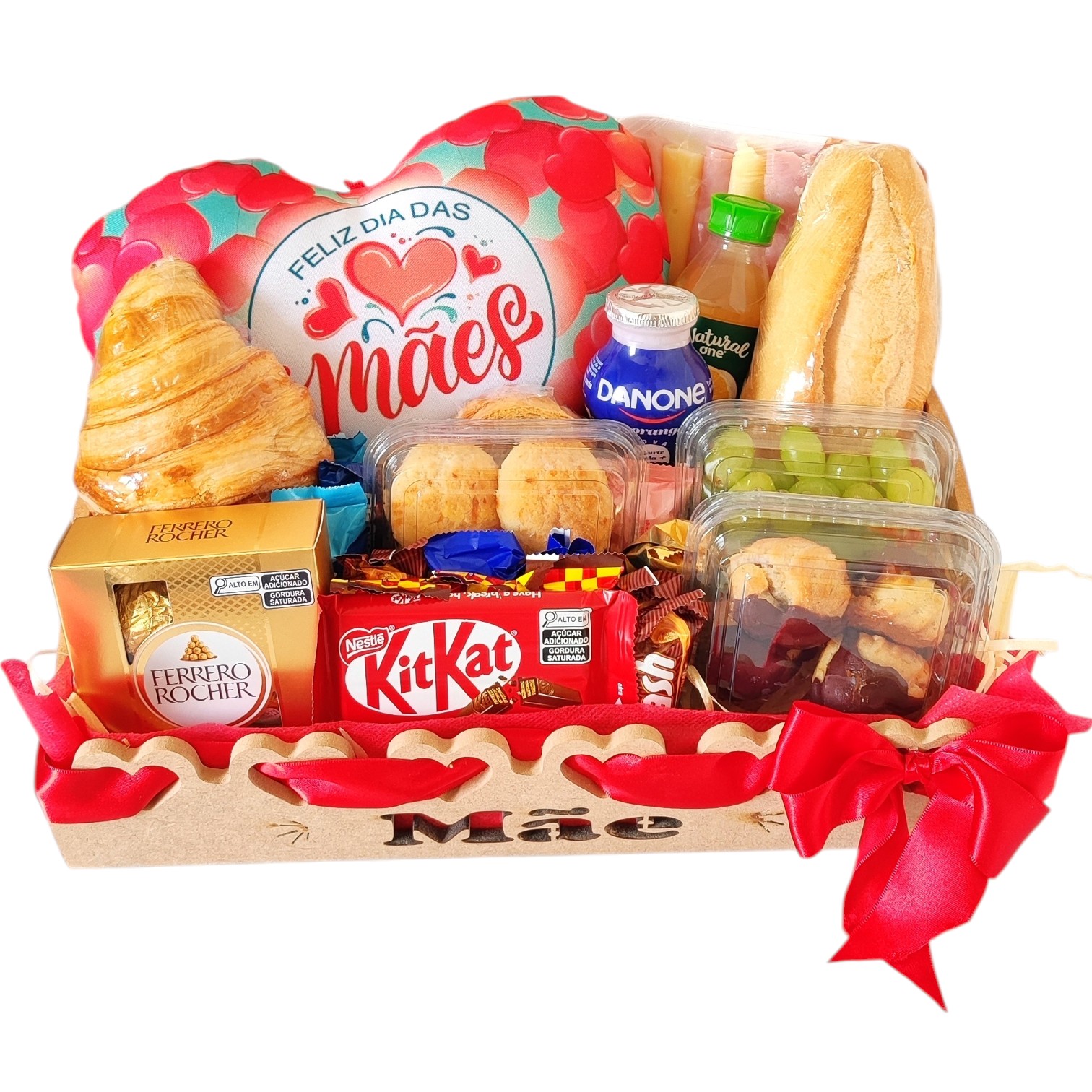Cesta de caf� da manh� / chocolate- Feliz dia das m�es